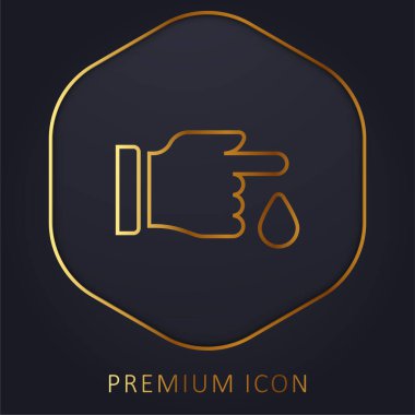 Kan Damlası Altın Hat prim logosu veya simgesi