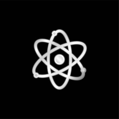 Atom gümüş kaplama metalik simge