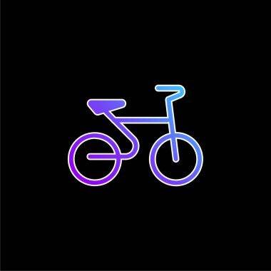 Bisiklet mavi gradyan vektör simgesi