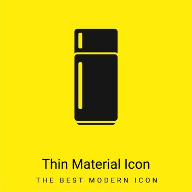Big Refrigerator minimal bright yellow material icon clipart