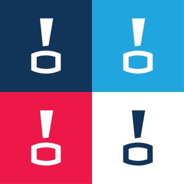 Bitacoras Logosu mavi ve kırmızı en küçük simge kümesi