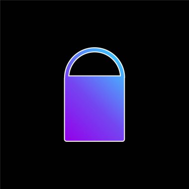 Mavi torba gradyan vektör simgesi