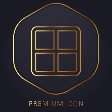 All golden line premium logo or icon clipart