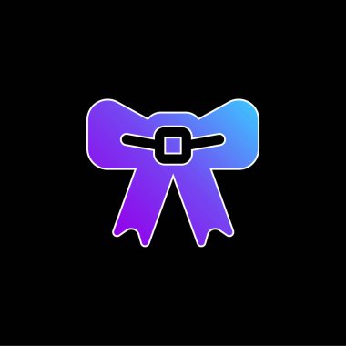 Baş mavisi eğimli vektör simgesi