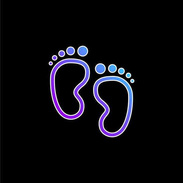 Значок голубого градиента