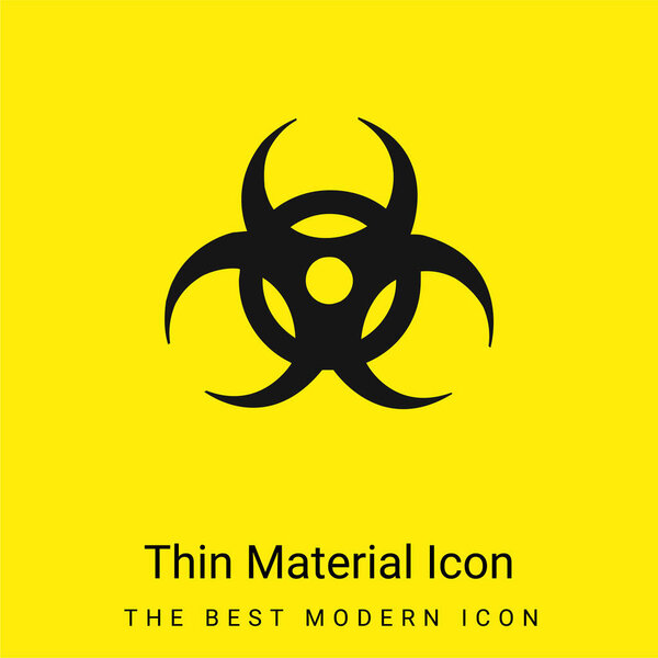 Биохазарный минимум ярко-желтого материала