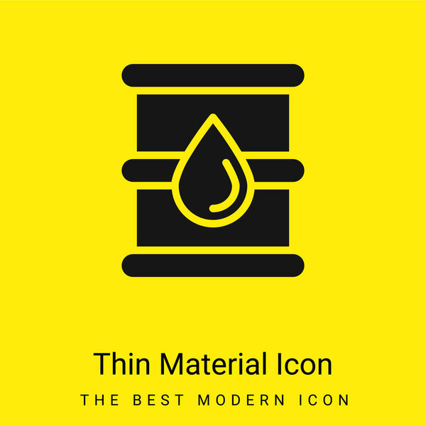 Barrel minimal bright yellow material icon