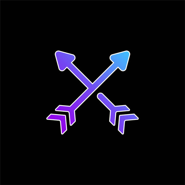 Arrows blue gradient vector icon