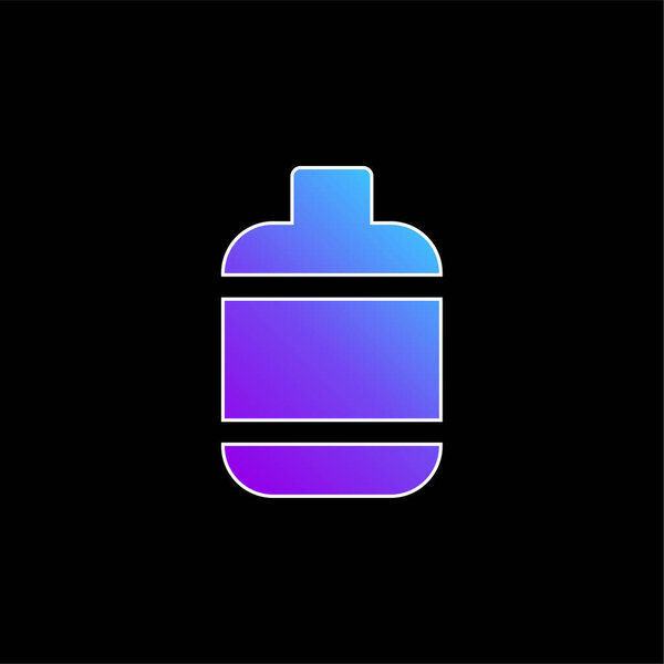 Значок синего градиента бутылки