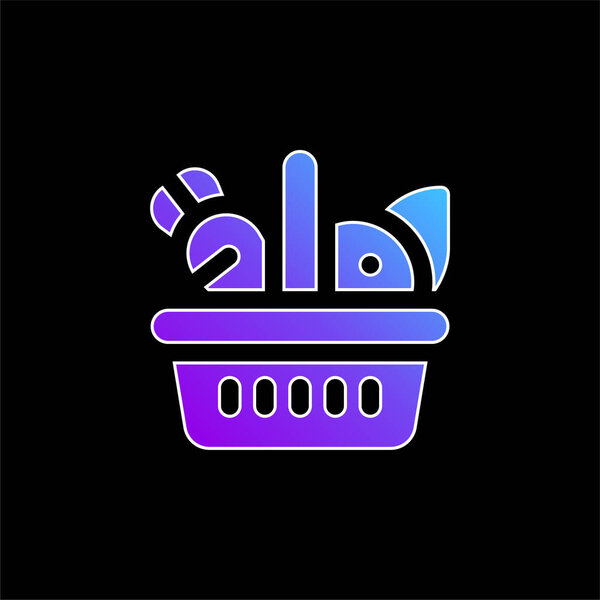 Значок голубого градиента