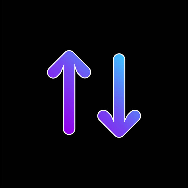 Arrows blue gradient vector icon