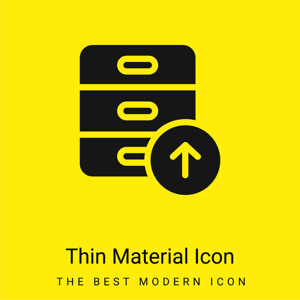Archive minimal bright yellow material icon
