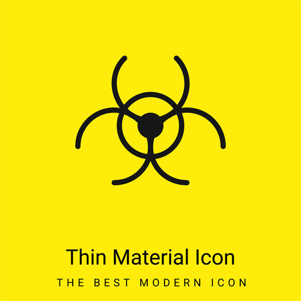 Биохазарный минимум ярко-желтого материала