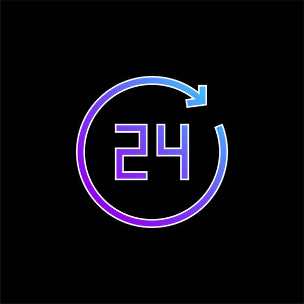 Значок вектора синего градиента