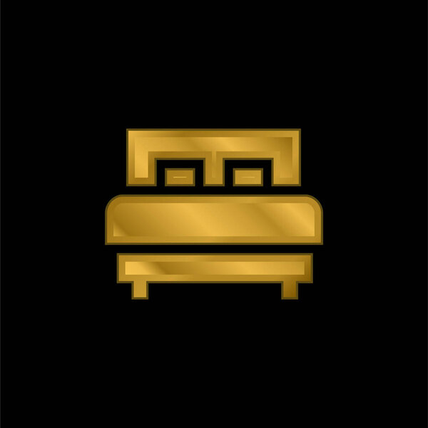 Позолоченная металлическая икона или вектор логотипа