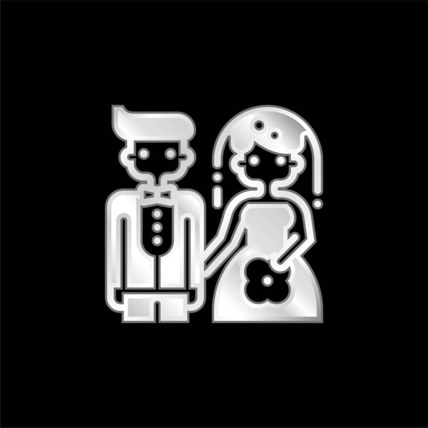 Покрытый серебром икона невесты