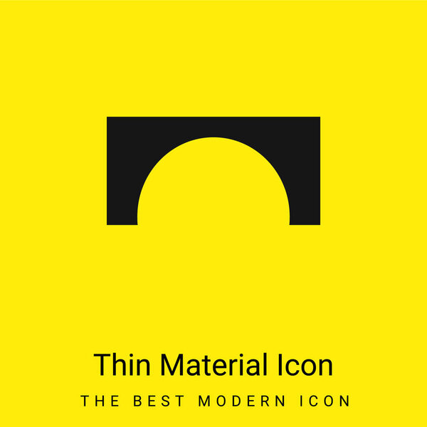 Arch minimal bright yellow material icon