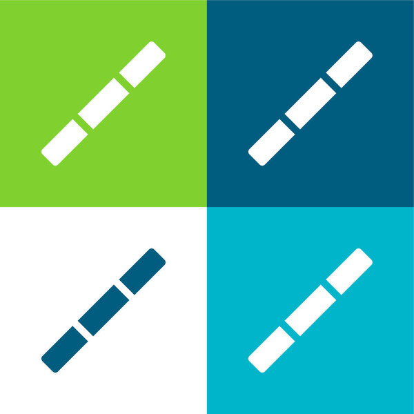 Bo Flat четырехцветный минимальный набор значков