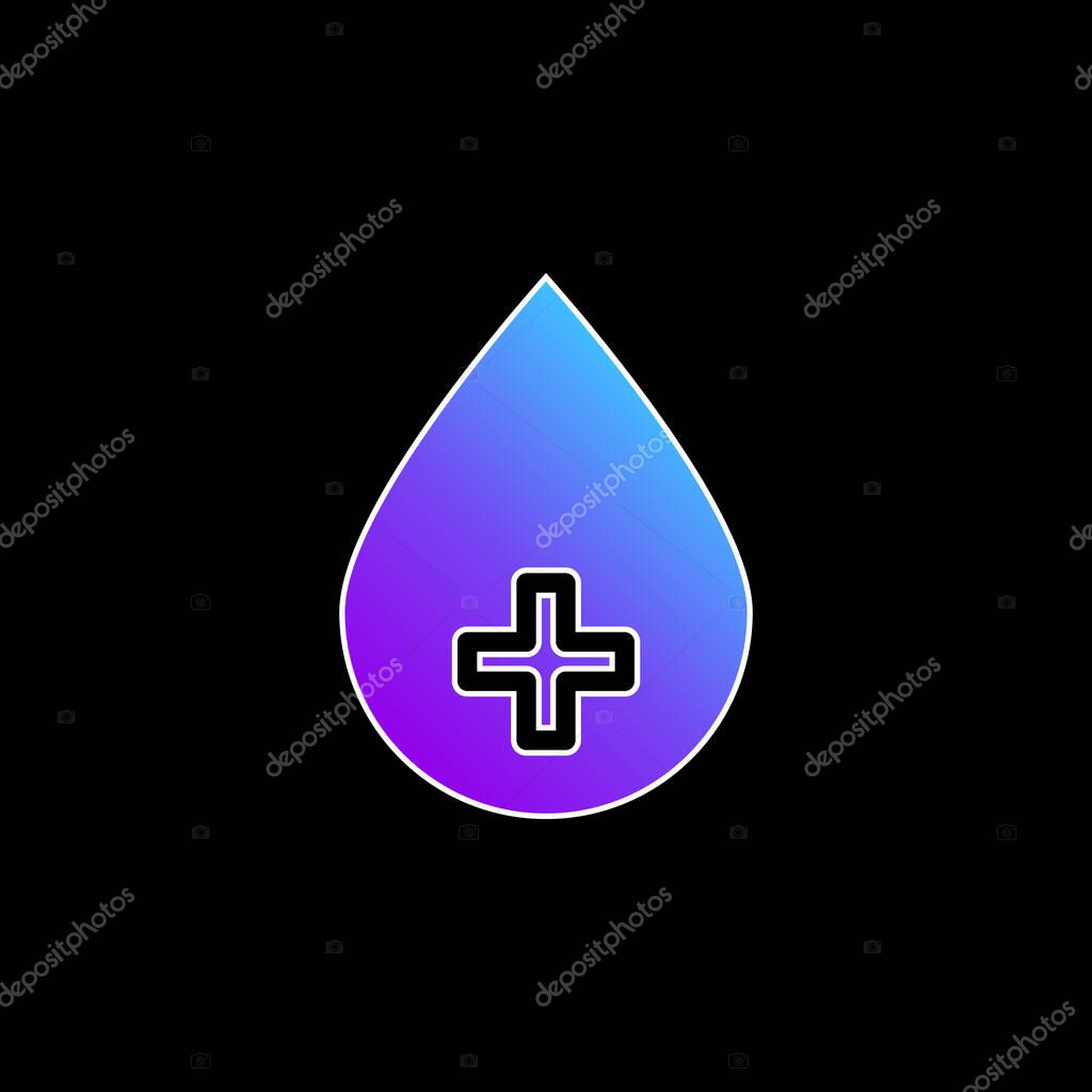 Alcohol blue gradient vector icon