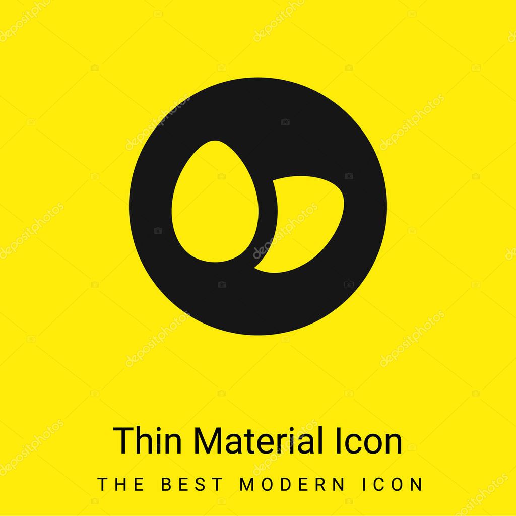 Allergens Eggs minimal bright yellow material icon