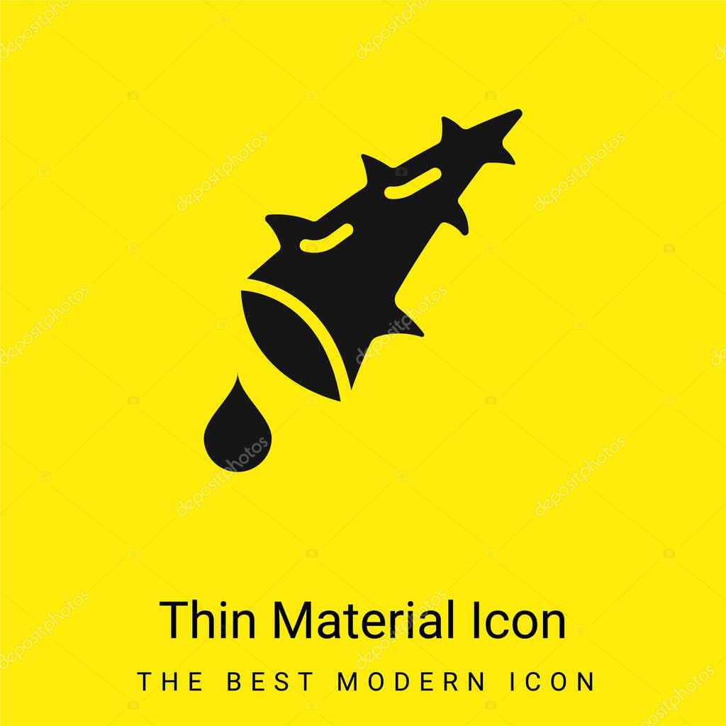 Aloe minimal bright yellow material icon