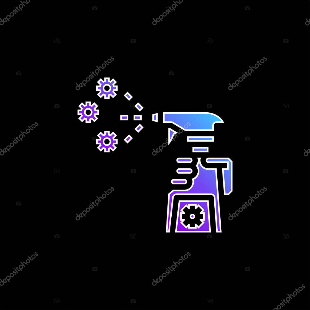 Antibacterial blue gradient vector icon