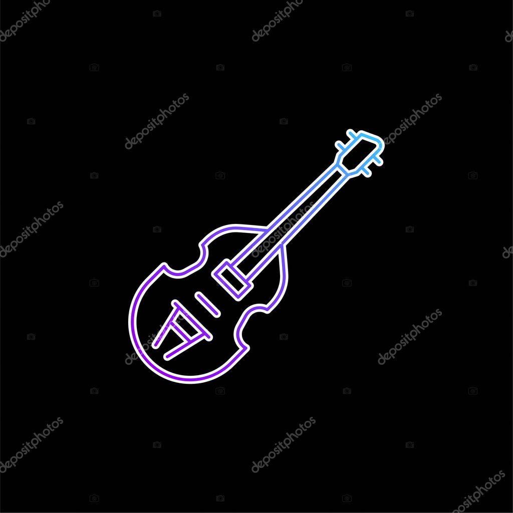 Bass blue gradient vector icon
