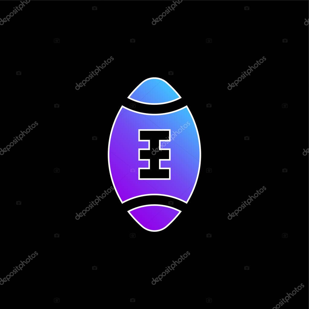 Ball blue gradient vector icon
