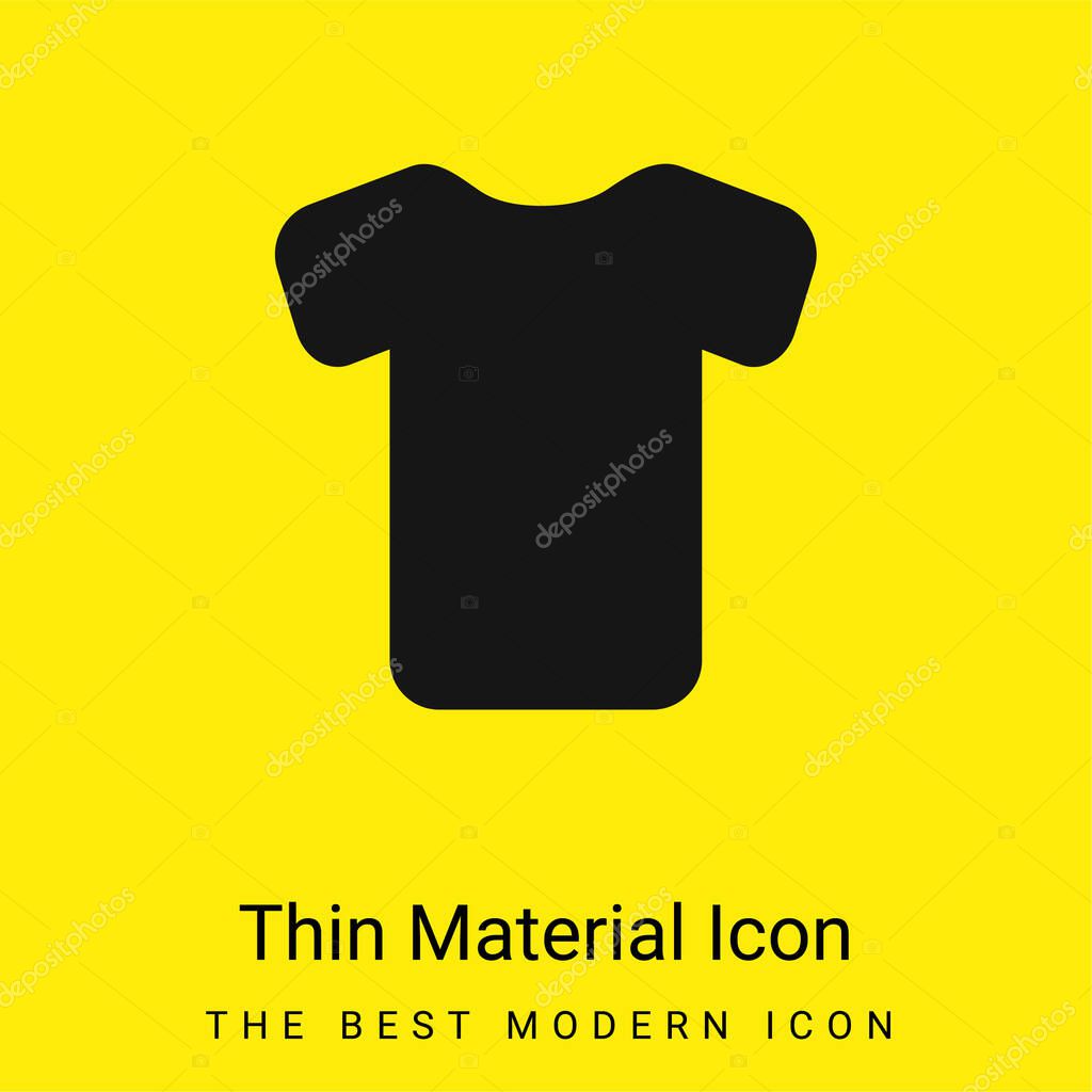 Black Shirt minimal bright yellow material icon