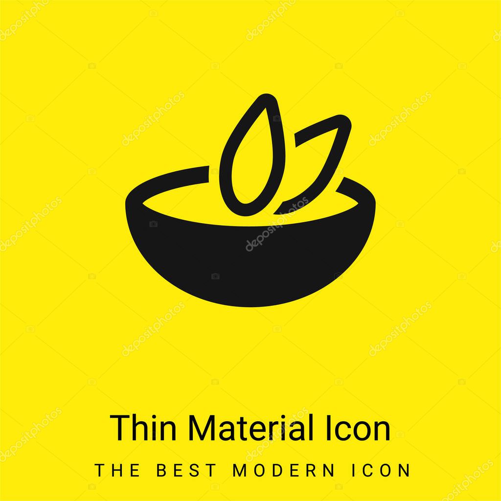 Bowl Of Soup minimal bright yellow material icon