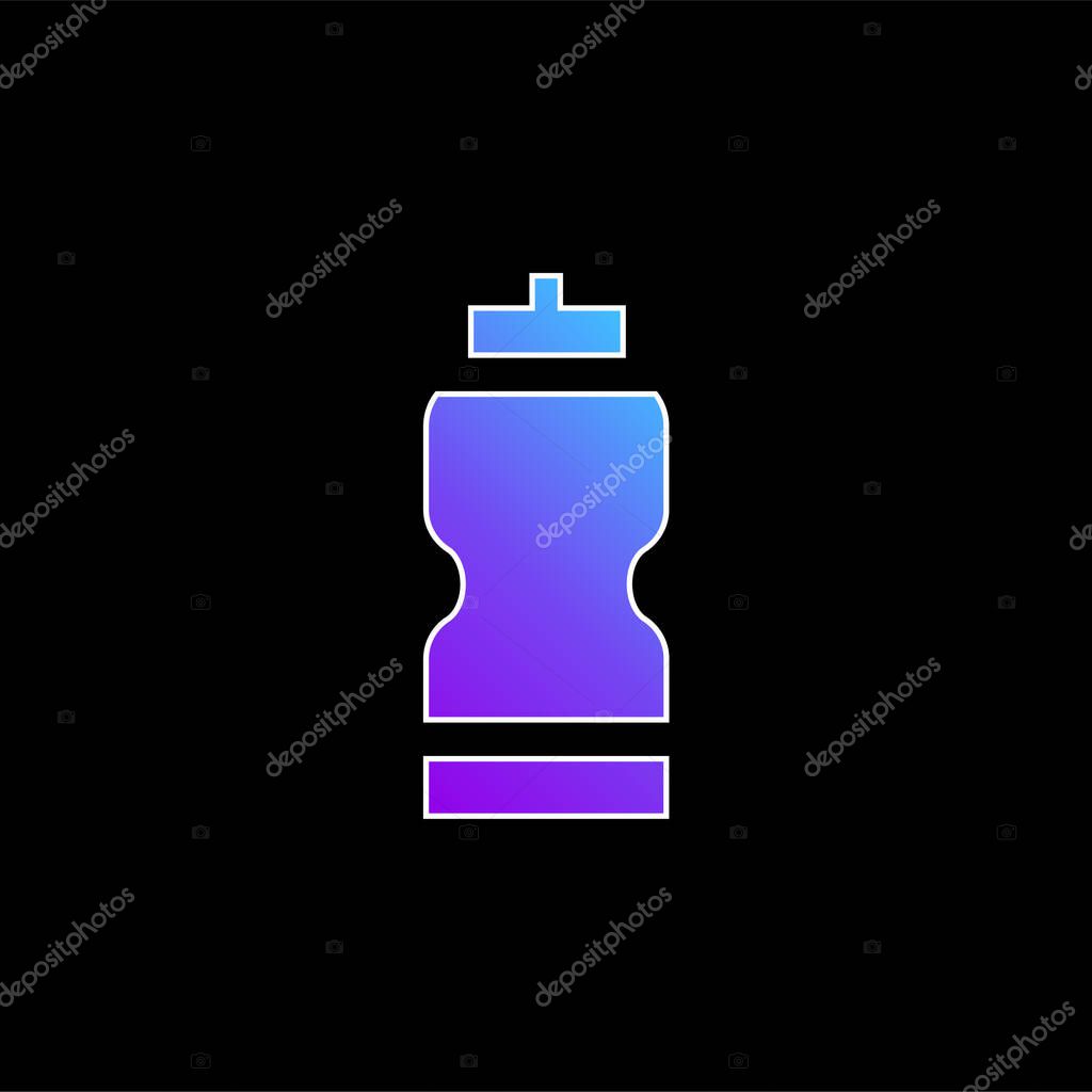 Bottle blue gradient vector icon