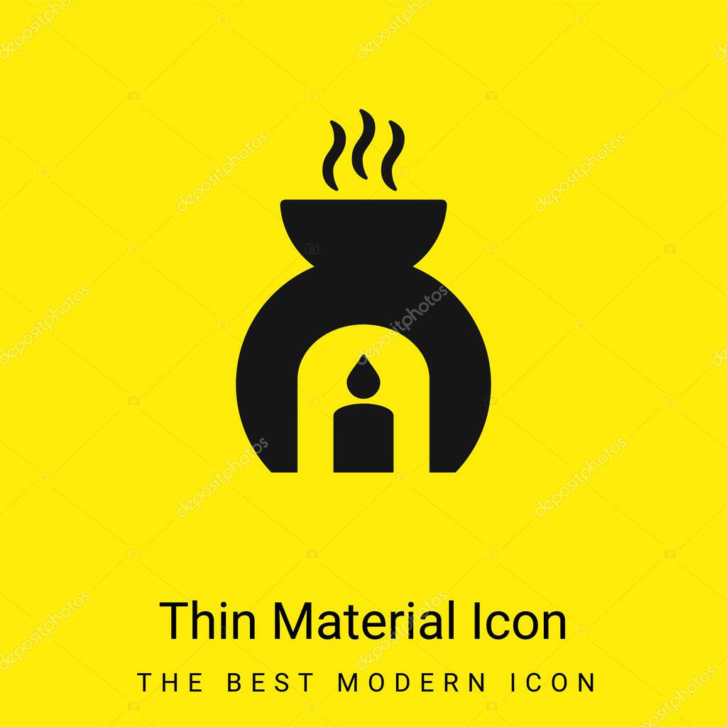 Aromatherapy minimal bright yellow material icon
