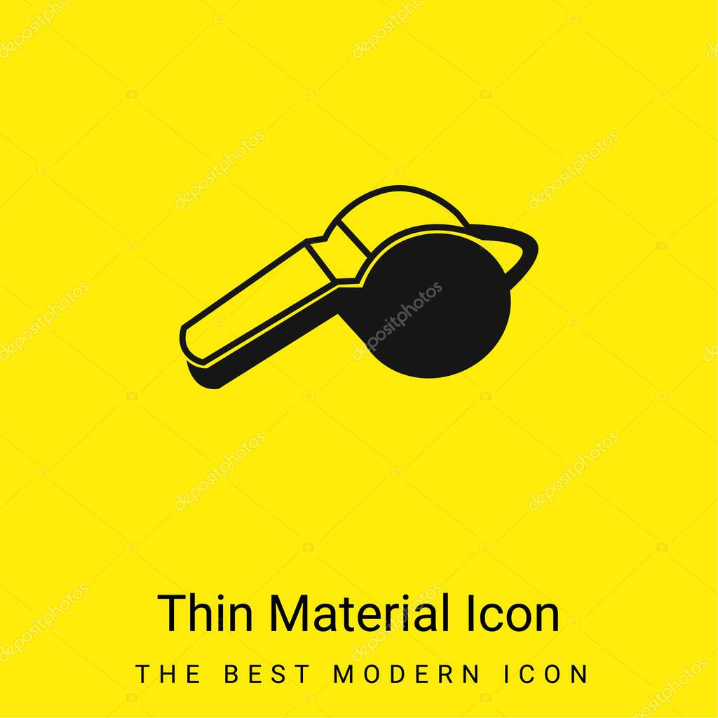 Black And White Whistle Variant minimal bright yellow material icon