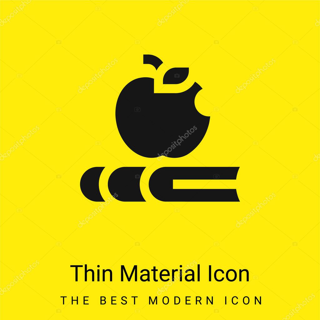 Apple minimal bright yellow material icon