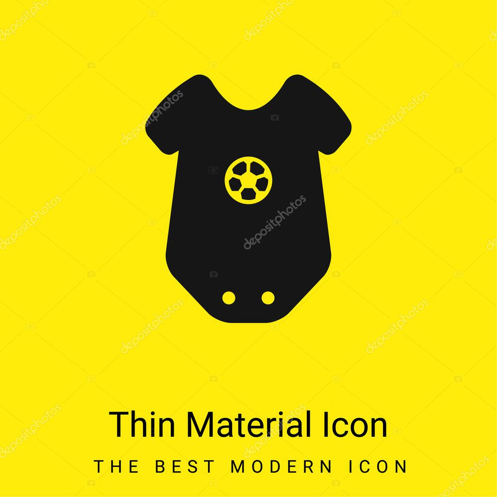 Baby Onesie Clothing With Star Design minimal bright yellow material icon