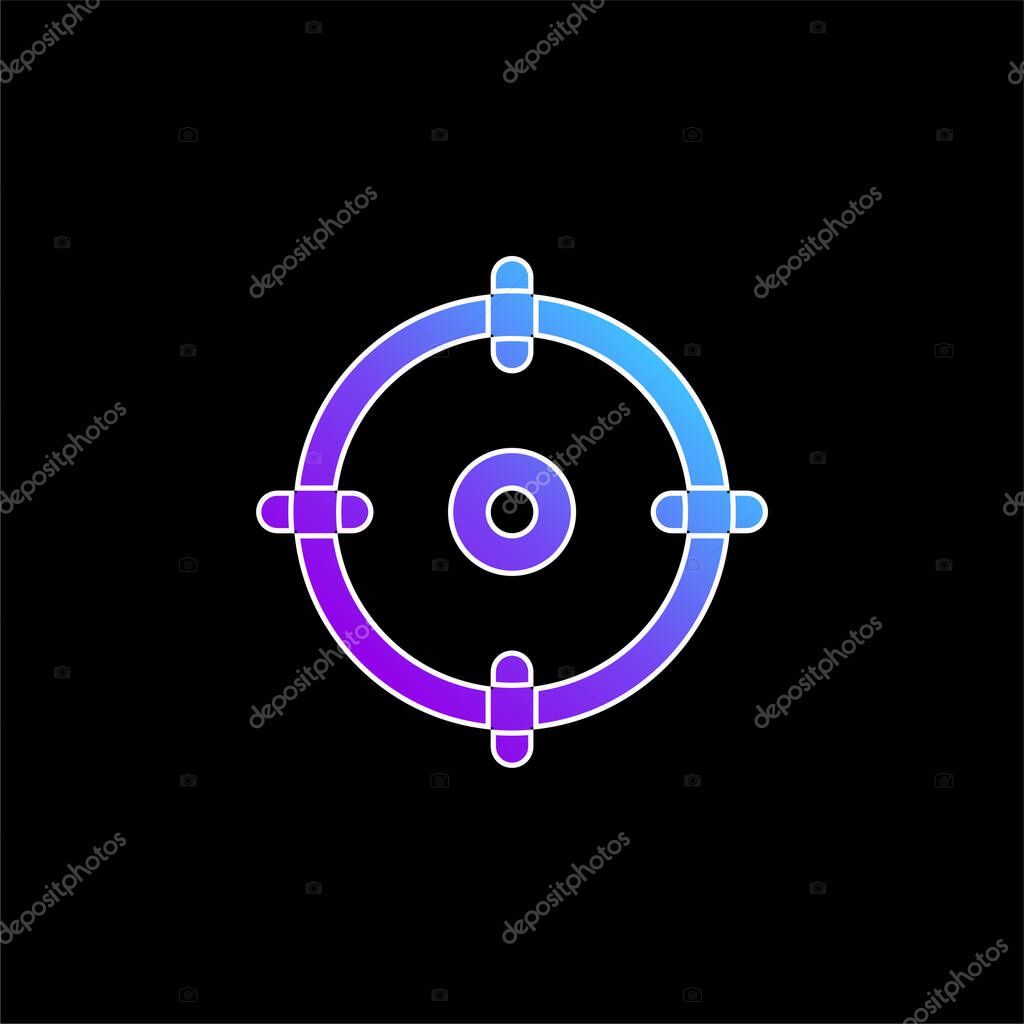 Aim blue gradient vector icon