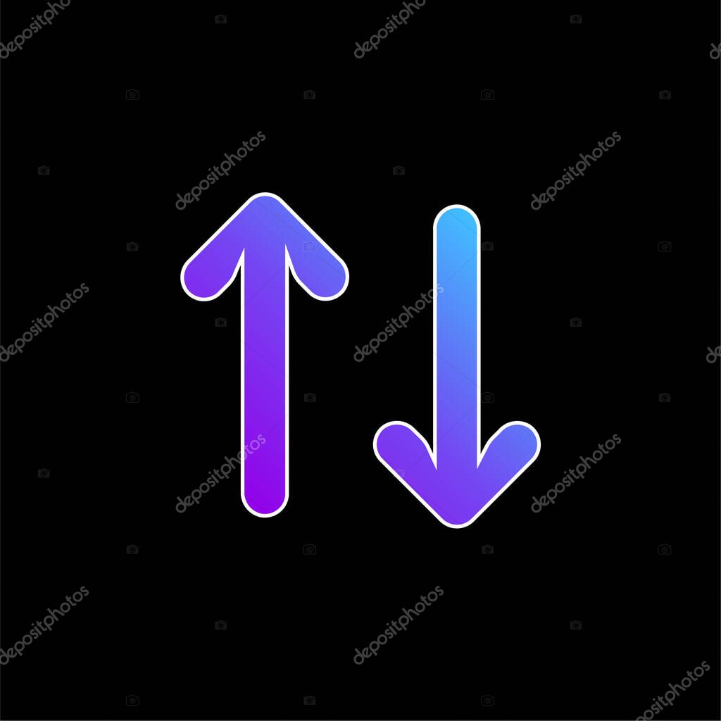 Arrows blue gradient vector icon