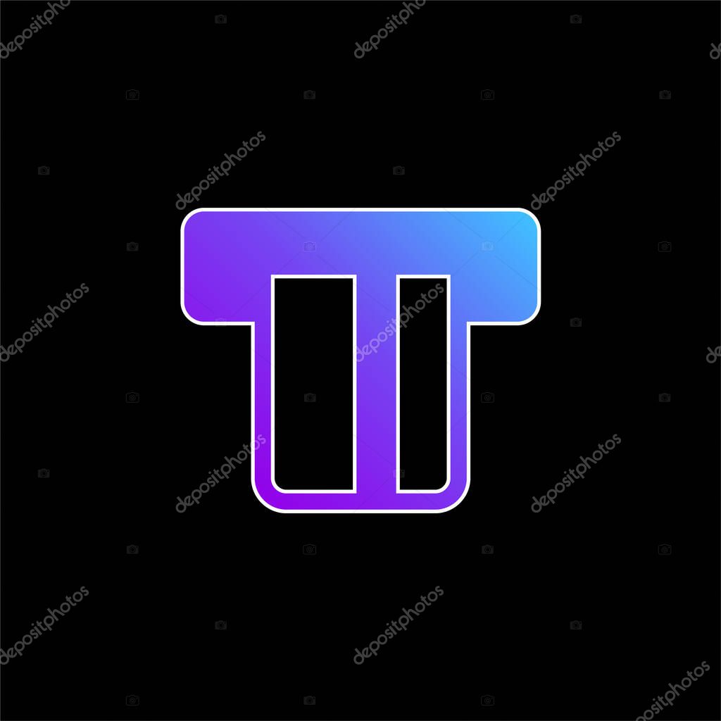 Atm blue gradient vector icon