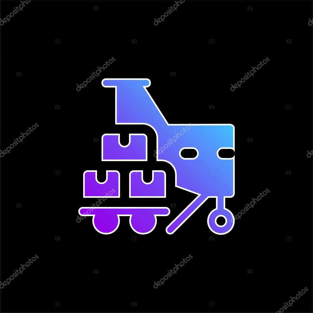 Air blue gradient vector icon