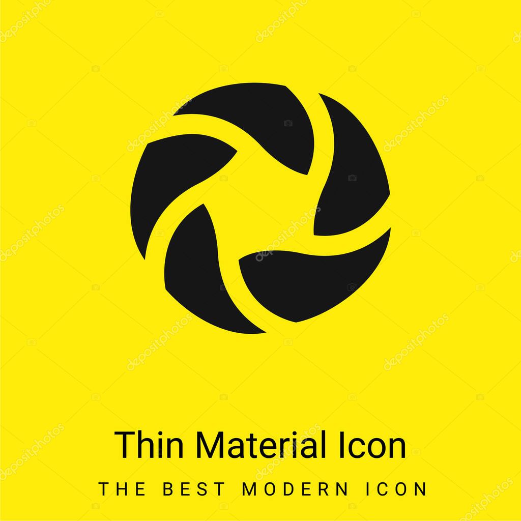 Bread Bagels minimal bright yellow material icon