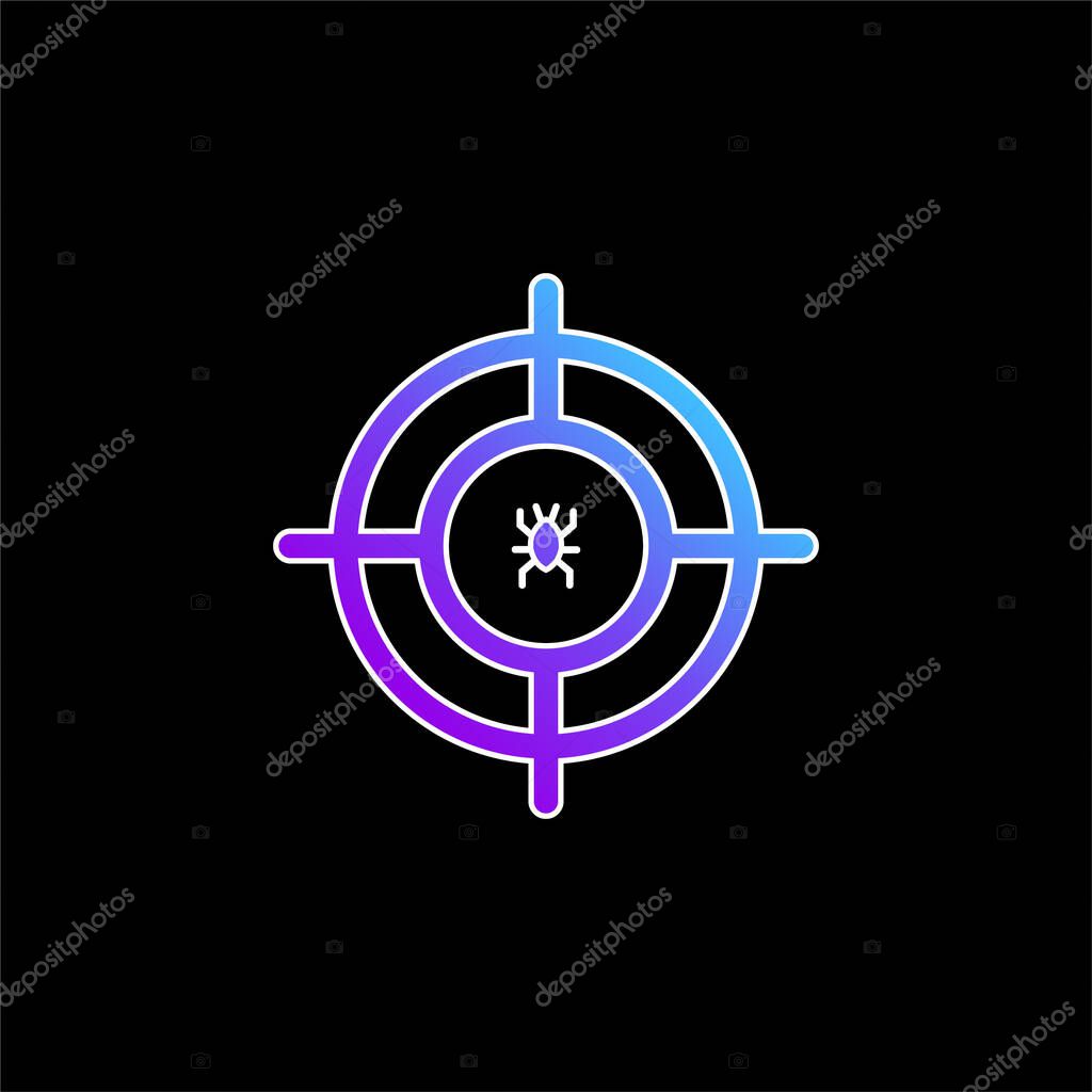 Antivirus blue gradient vector icon