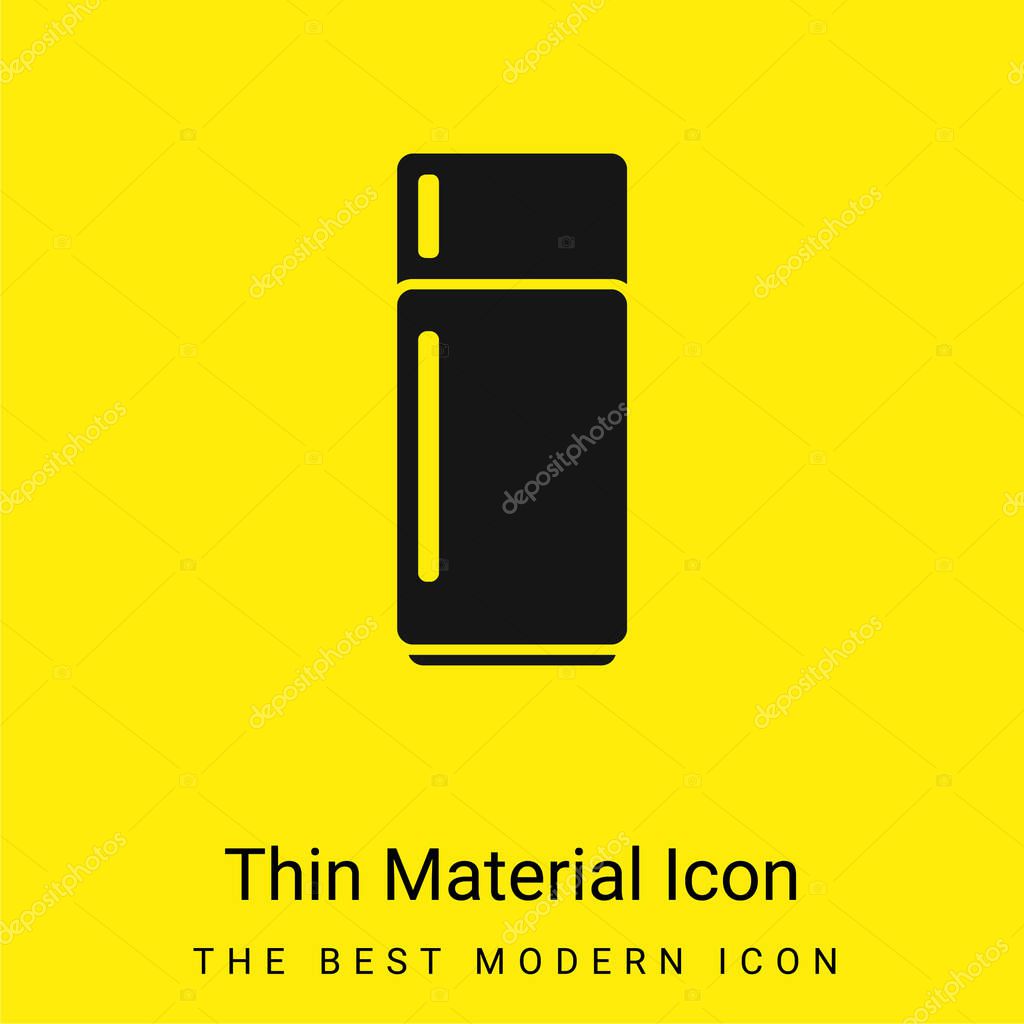 Big Refrigerator minimal bright yellow material icon