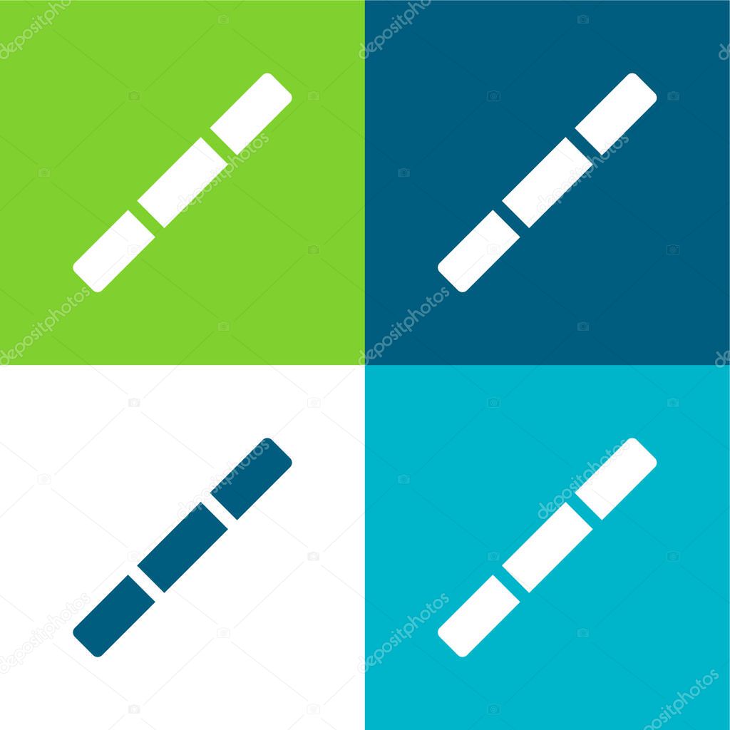 Bo Flat four color minimal icon set