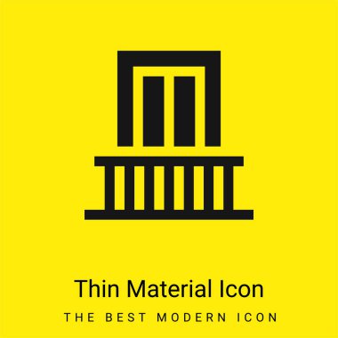 Balkon en az sarı madde simgesi