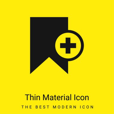 Yer İmi Ekle Düğme Asgari parlak malzeme simgesi