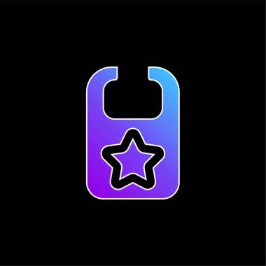 Önlük mavi gradyan vektör simgesi