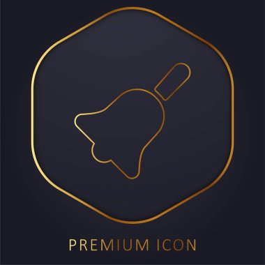 Zil altın çizgisi logosu veya simgesi