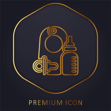 Bebek Ürünleri Altın Hat prim logosu veya simgesi