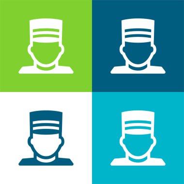 Belboy Düz 4 renk en küçük simge seti