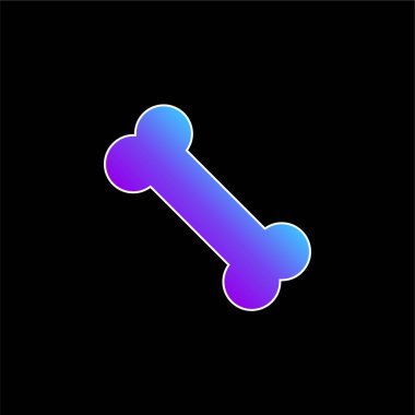 Kemik mavisi gradyan vektör simgesi